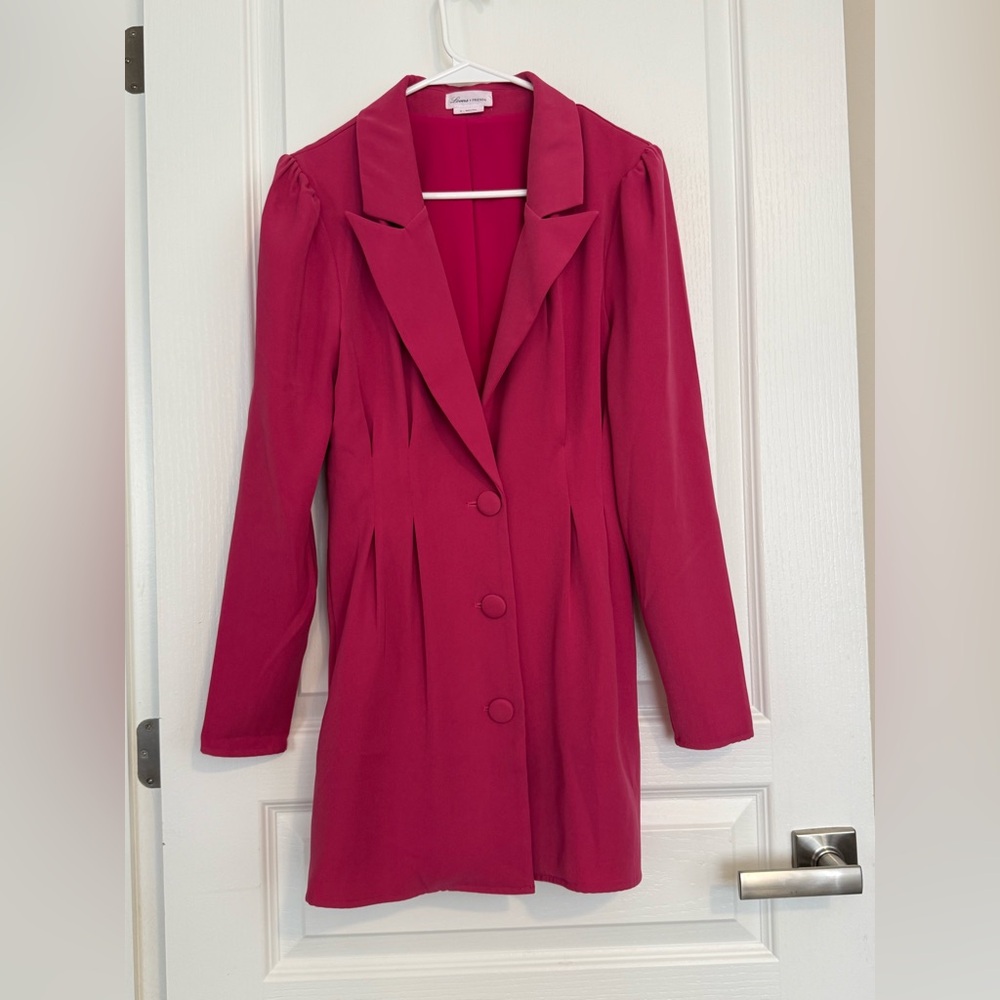 Lovers + Friends Fuchsia Blazer Coat